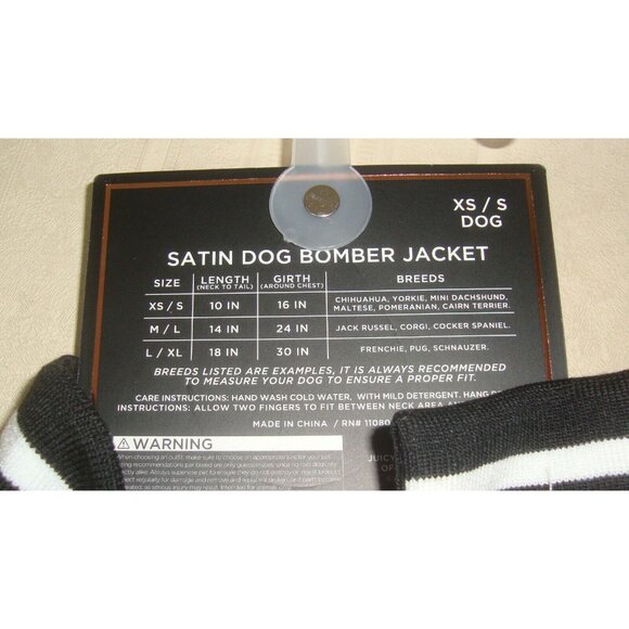 Juicy Couture Puffy Pink Rhinestone Dog Jacket Size XS / S NEW - Picture 5 of 5